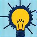 電球と歯車のシンボル